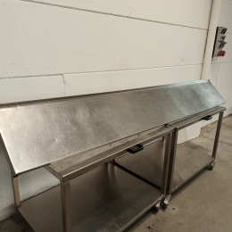 Etagère murale en inox 290 x 40 cm